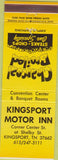 Matchbook Cover - Kingsport Motor Inn TN