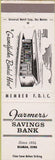 Matchbook Cover - Farmer's Savings Bank Beaman IA