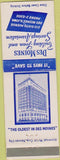 Matchbook Cover - Des Moines Building Loan IA