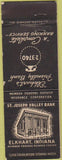 Matchbook Cover - St Joseph Valley Bank Elkhart IN