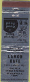 Matchbook Cover - Lamon Cafe Sevierville TN