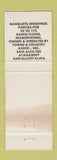 Matchbook Cover - Atanasoff's Towne and Country Restaurant Hummelstown PA WORN