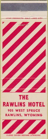 Matchbook Cover - Rawlins Motel WY