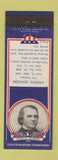Matchbook Cover - 1930's Diamond Presidents Andrew Johnson
