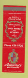 Matchbook Cover - Asquino's Restaurant East Providence RI
