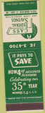 Matchbook Cover - Cass Federal Savings ST Louis MO