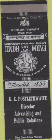 Matchbook Cover - Independence Savings Loan MO WORN