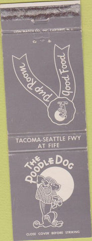 Matchbook Cover - Poodle Dog Tacoma Seattle WA