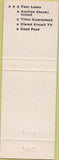 Matchbook Cover - 4 Freedom's Restaurant Spokane WA