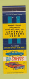Matchbook Cover - 1960 Chevrolet Hicks Decatur AL