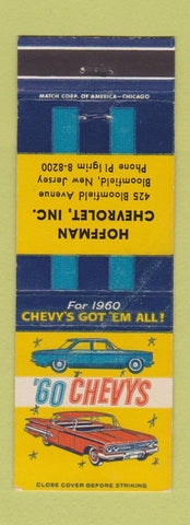 Matchbook Cover - 1960 Chevrolet Hoffman Bloomfield NJ