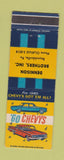 Matchbook Cover - 1960 Chevrolet Dennison Brothers Reynoldsville PA