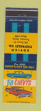 Matchbook Cover - 1960 Chevrolet Kovich Tamaqua PA low phone #