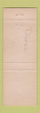 Matchbook Cover - 1960 Chevrolet Kovich Tamaqua PA low phone #