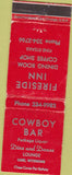 Matchbook Cover - Fireside Inn Lusk WY