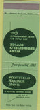 Matchbook Cover - Westfield Savings Bank Westfield MA