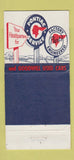 Matchbook Cover - 1954 Pontiac Esler Bloomsburg PA  30 Strike