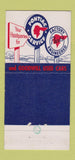 Matchbook Cover - 1954 Pontiac Powell Bros Durant OK 30 Strike