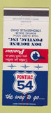 Matchbook Cover - 1954 Pontiac Don Bourne Strongsville OH 30 Strike