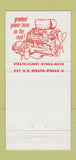 Matchbook Cover - 1956 Pontiac Bill Hungerford Sault Ste Marie MI 30 Strike
