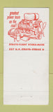 Matchbook Cover - 1956 Pontiac Albertini Shamokin PA 30 Strike