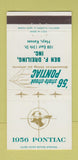 Matchbook Cover - 1956 Pontiac Ben Dreiling Hays KS 30 Strike