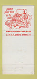 Matchbook Cover - 1956 Pontiac LB Musser Columbia PA 30 Strike