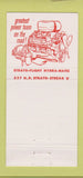 Matchbook Cover - 1956 Pontiac Service Motors Tipton IN 30 Strike