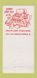 Matchbook Cover - 1956 Pontiac Houghland Franklin IN 30 Strike