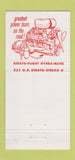Matchbook Cover - 1956 Pontiac P&T Cadillac Laurinburg NC 30 Strike
