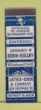Matchbook Cover - Arthur Rohde Company Insurance Detroit MI WEAR