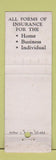 Matchbook Cover - Arthur Rohde Company Insurance Detroit MI WEAR