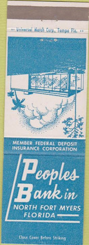 Matchbook Cover - Peoples Bank North Fort Myers FL