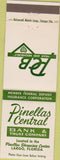 Matchbook Cover - Pinellas Central Bank Largo FL