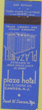 Matchbook Cover - Plaza Motel Camden NJ