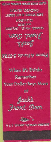 Matchbook Cover - Jack's Front Door Chicago IL