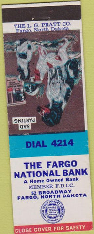 Matchbook Cover - Fargo National Bank Fargo ND