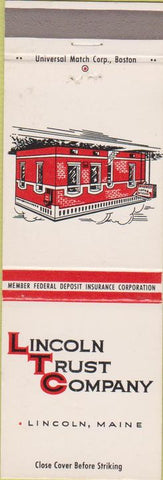 Matchbook Cover - Lincoln Trust Co ME
