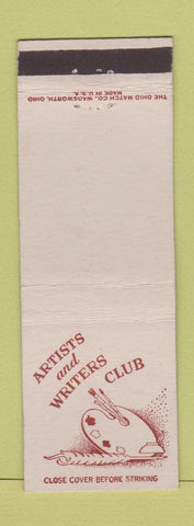 Matchbook Cover - Artists and Writers Club Hollenden Hotel Cleveland OH