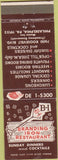 Matchbook Cover - Branding Iron Restaurant Philadelphia PA