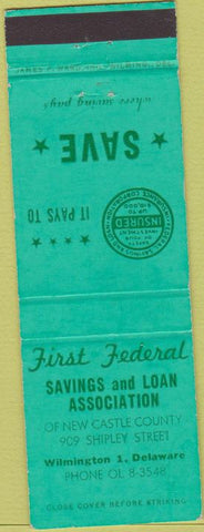Matchbook Cover - First Federal Savings Wilmington DE