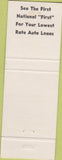 Matchbook Cover - First National Bank Morgantown WV