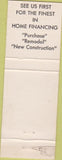 Matchbook Cover - Indian Village Savings Loan Gnadenhutten OH