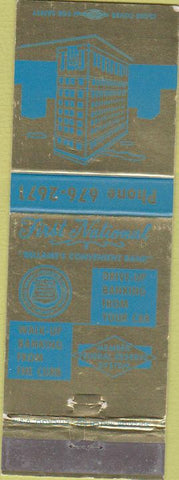 Matchbook Cover - First National Bank Bellaire OH