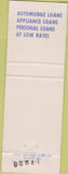 Matchbook Cover - First National Bank Bellaire OH