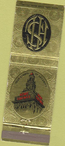Matchbook Cover - Home Savings Bank Youngstown OH