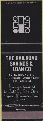Matchbook Cover - Railroad Savings Loan Columbus OH