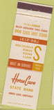Matchbook Cover - Horse Cave State Bank KY