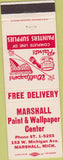 Matchbook Cover - Marshall Paint Wallpaper Marshall MI