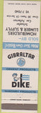 Matchbook Cover - Homebuilders Lumber Gibraltar Cement